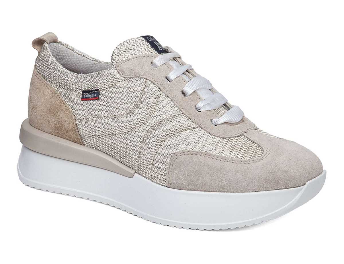 Callaghan 51200 Dina Joggesko Dame Hvite Beige | GWC9052LG