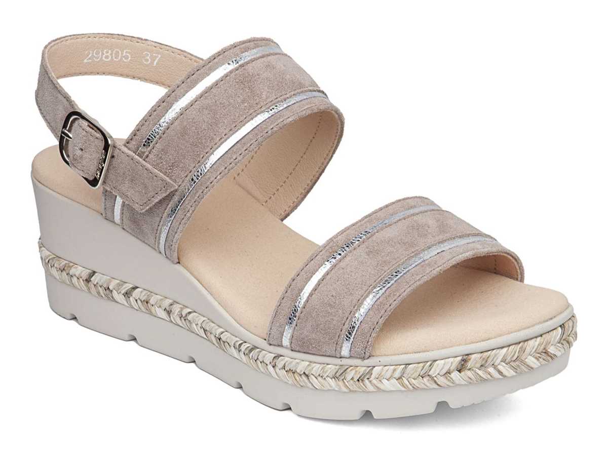 Callaghan 29805 Mara Kilesandaler Dame Beige Sølv | ICR1963GA