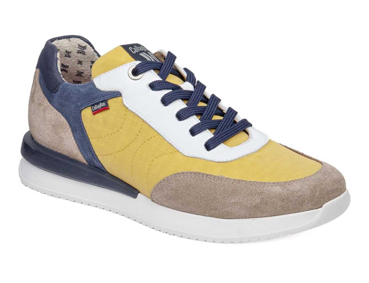 Callaghan 51100 Moses Joggesko Herre Beige Gul Blå | LPU1760JN