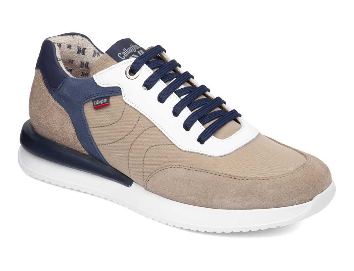 Callaghan 51100 Moses Joggesko Herre Beige Blå | VKE3744NW