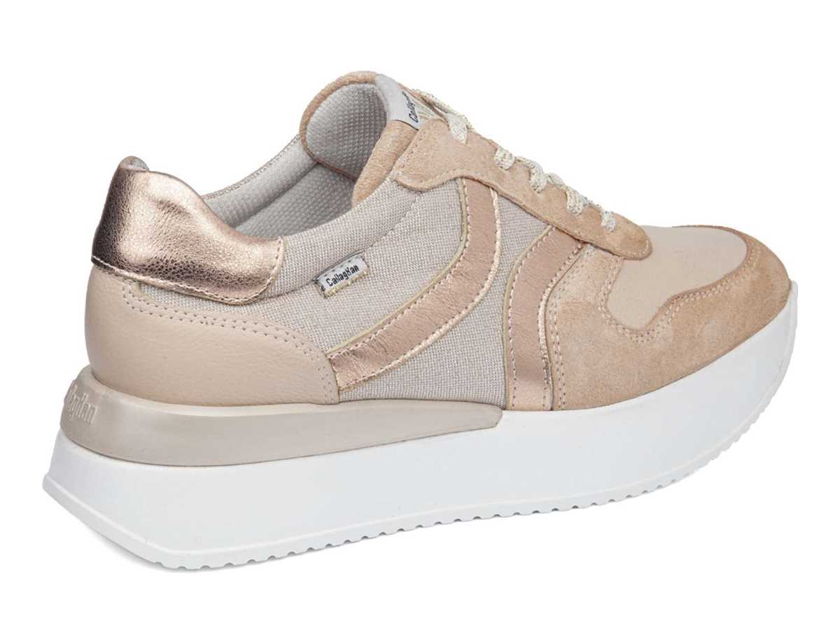 Callaghan 51204 Dina Joggesko Dame Rosa Beige Gull | LJC473IC