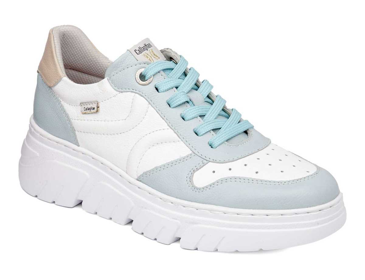 Callaghan 51806 Baccara Platform Sneakers Dame Blå Hvite Rosa | KEL1476VX