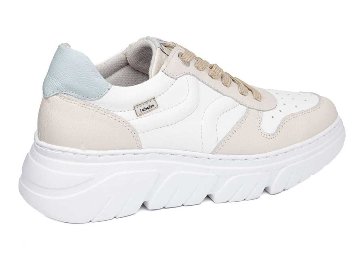 Callaghan 51806 Baccara Platform Sneakers Dame Beige Hvite Blå | RCA393DI