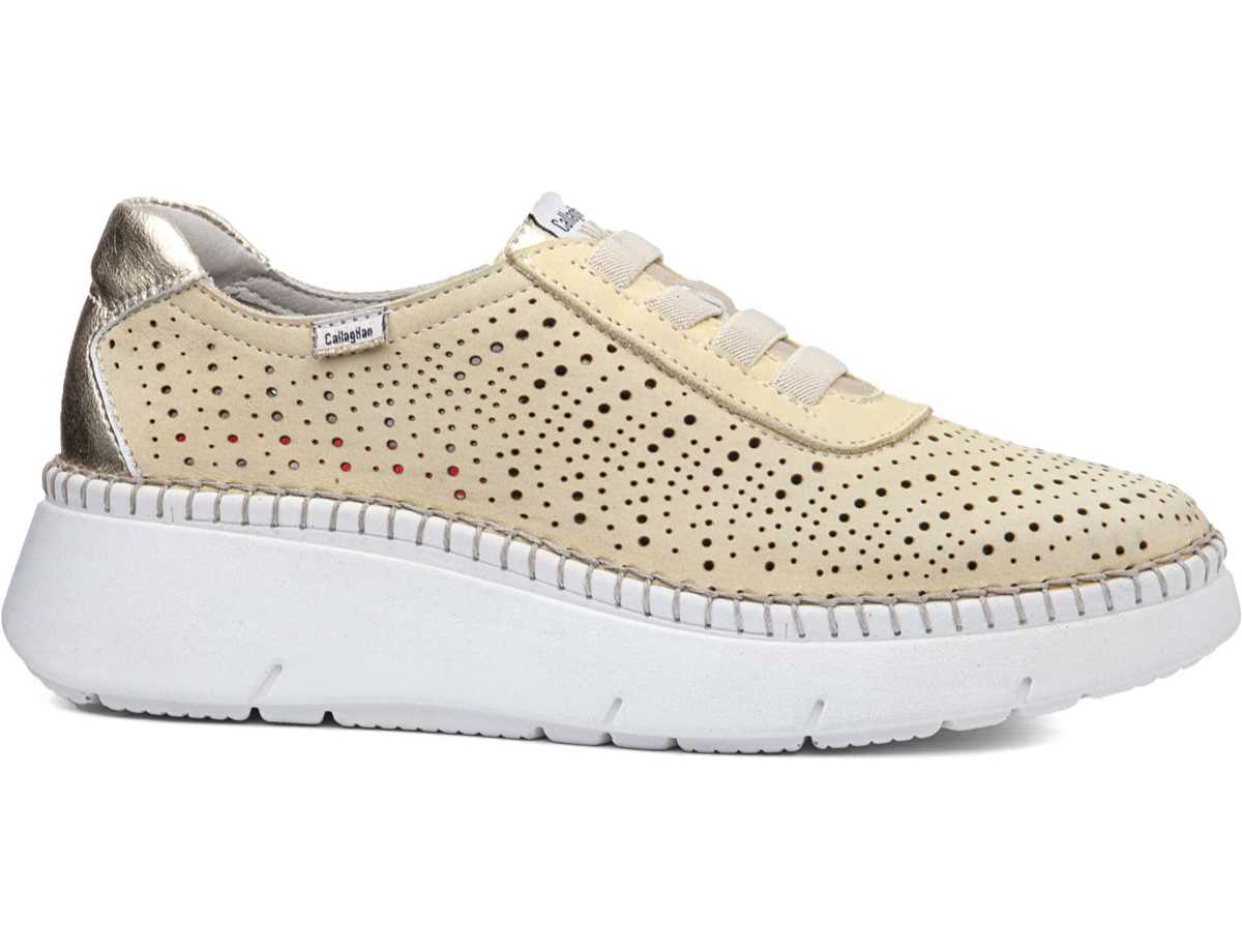 Callaghan 53600 Circular Sra. Platform Sneakers Dame Gul Beige | VRP5028HW