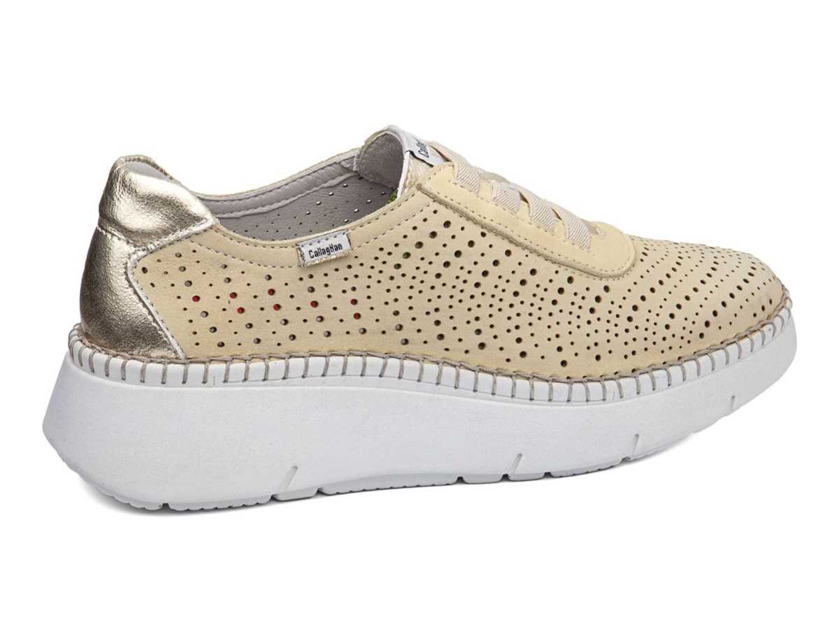 Callaghan 53600 Circular Sra. Platform Sneakers Dame Gul Beige | VRP5028HW